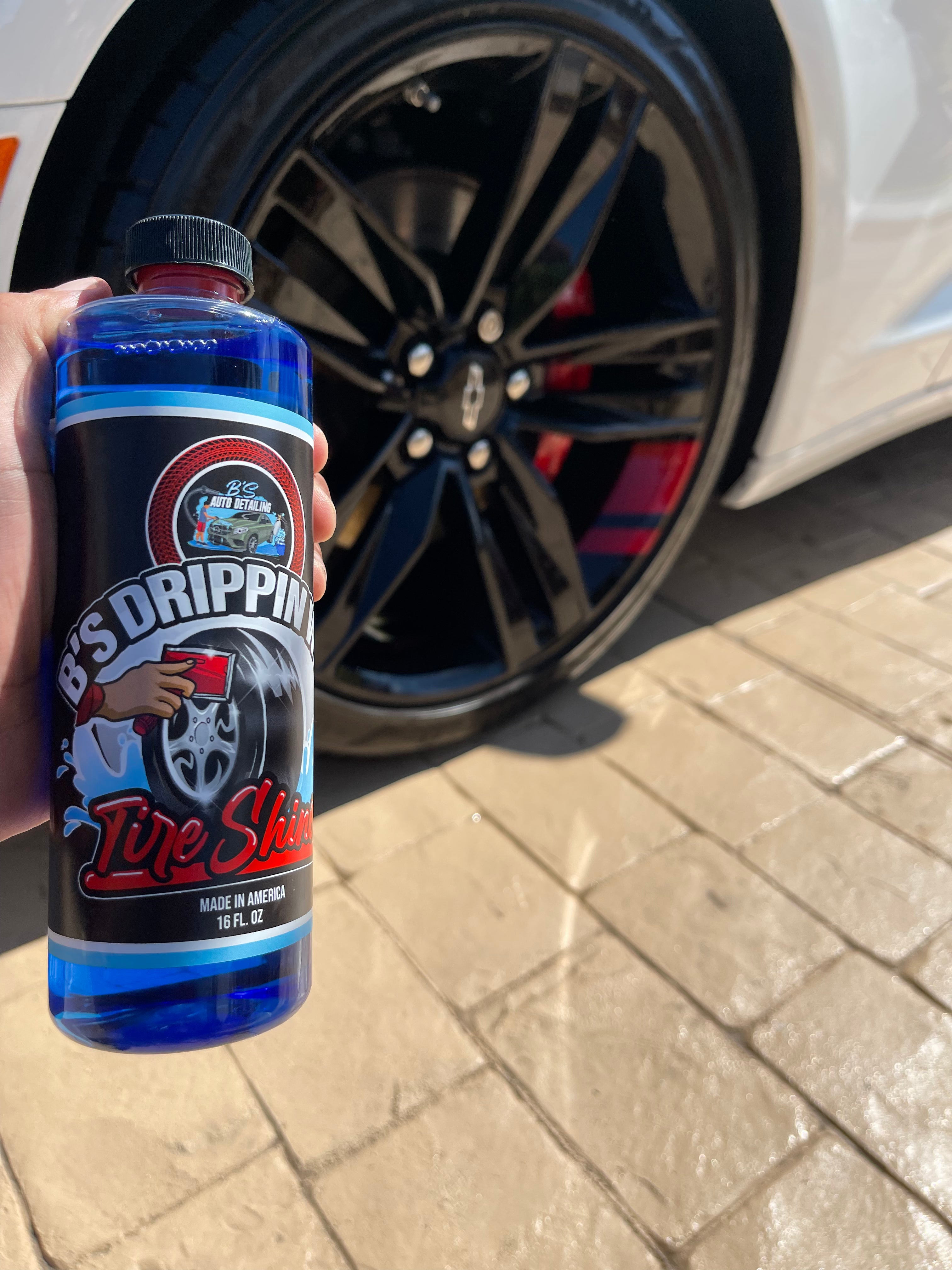 B's Drippin Wet Tire Shine (16oz) – B's Car Care Products